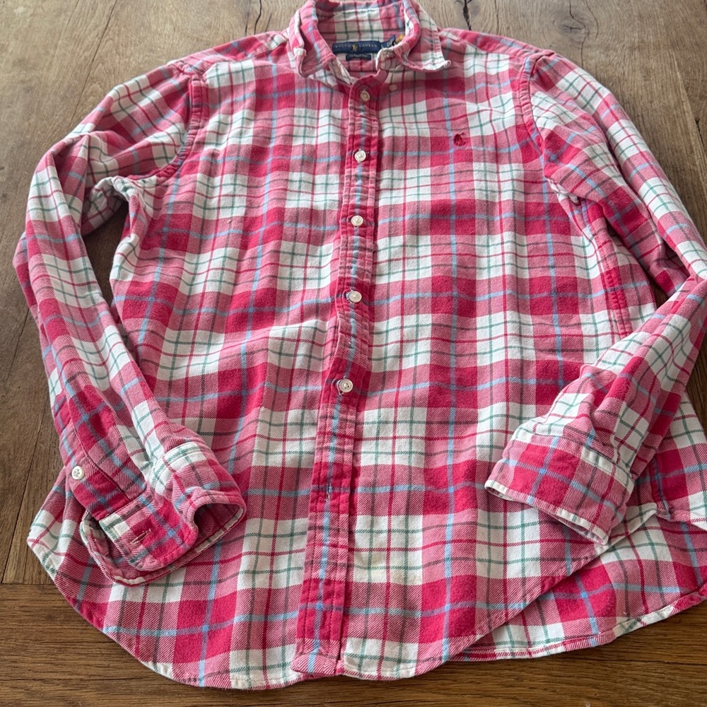 Ralph Lauren Blue Label Pink Flannel Shirt